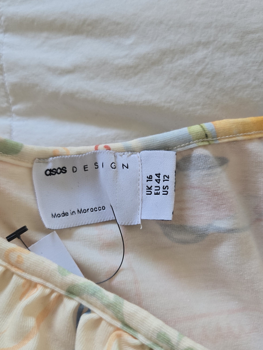 ASOS DESIGN mini dress in postcard print - Size 12 - Picture 5 of 5